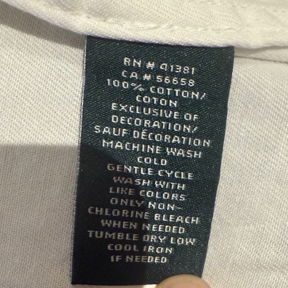 Lauren Ralph Lauren White Paisley Embroidered Button Shirt - Picture 9 of 11